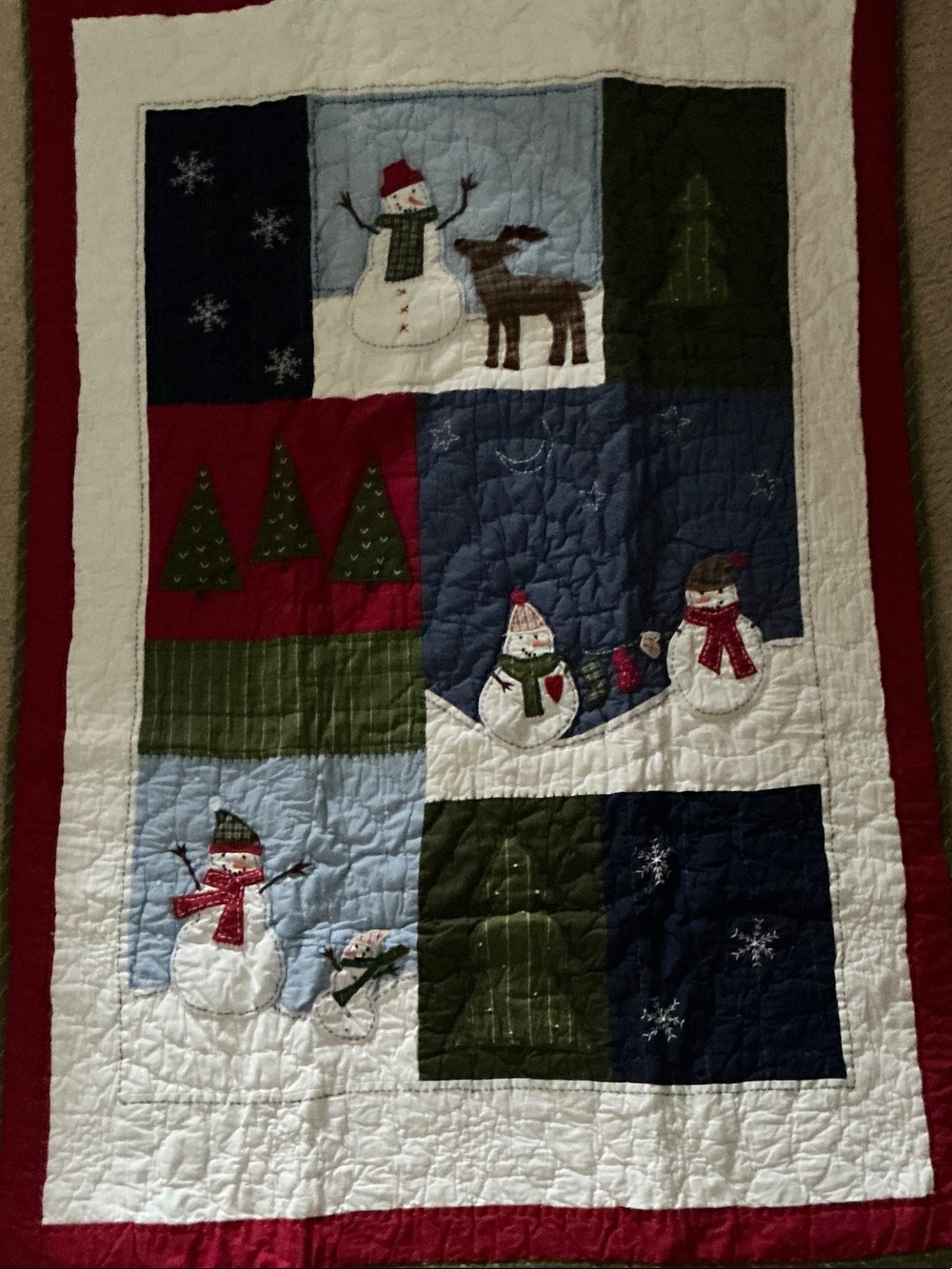 Pottery Barn Kids Quilt, Bedskirt and Sheets (3)